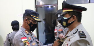 Kapolres Natuna Pimpin Sertijab Kapolsek Serasan