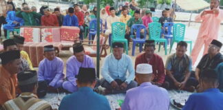 Terpilih Menjadi Kades Pulau Bukit Dua Priode, Amran Gelar Syukuran