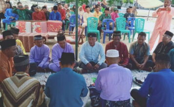 Terpilih Menjadi Kades Pulau Bukit Dua Priode, Amran Gelar Syukuran