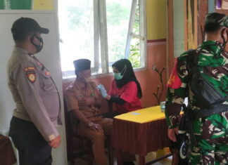 Baru Dilantik Camat Temiang Pesisir Ikut Vaksinasi Kedua