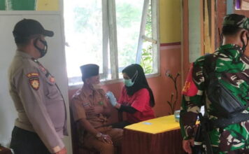 Baru Dilantik Camat Temiang Pesisir Ikut Vaksinasi Kedua