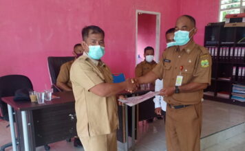 Sertijab Kades Pulau Duyung, Sekcam Sampaikan Terima Kasih Kepada Kades Lama
