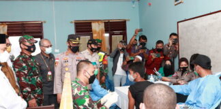 Polres Natuna Gelar Vaksinasi Serentak di Pondok Pesantren Nurul Jannah