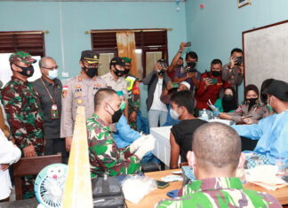 Polres Natuna Gelar Vaksinasi Serentak di Pondok Pesantren Nurul Jannah