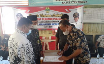 Pisah Sambut Camat Temiang Pesisir