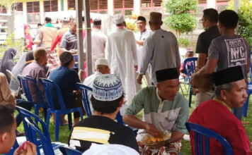 Diyau Rusdi Kepala Desa Sungai Pinang Terpilih Adakan Syukuran