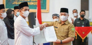 Lantik Persatuan Mubaligh Kabupaten Lingga, Nizar : PMKL Baru Harus Tertib Administrasi