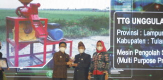 Tulang Bawang Raih Juara III, Kategori Teknologi Tepat Guna Unggulan Tahun 2021