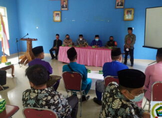 Danramil 04/Letung Hadiri Rapat Tokoh Lintas Agama Kecamatan Jemaja