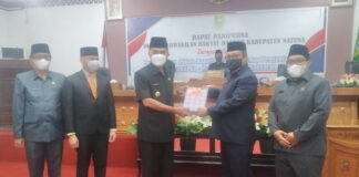 Bupati Natuna Sampaikan Nota Keuangan Perubahan Tahun 2021