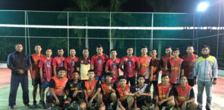 Tim Bola Voli Vosiba Lingga Gelar Eksebisi Dengan Tim Kapila Tanjung Pinang