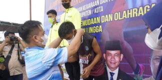 Nizar Buka Kejurda Atletik Antar Pelajar Se-Kabupaten Lingga