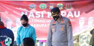 Kapolres Lingga Bersama Forkopimda Tinjau NASI KAPAU di Desa Posek dan Desa Suak Buaya