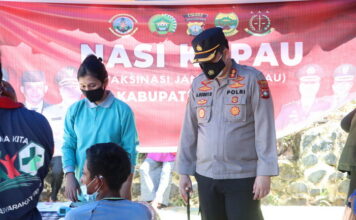 Kapolres Lingga Bersama Forkopimda Tinjau NASI KAPAU di Desa Posek dan Desa Suak Buaya