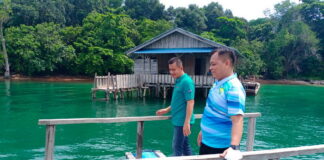 Bupati Bersama Ketua DPRD Lingga Tinjau Lokasi Budidaya Kerapu Cantik di Desa Kote