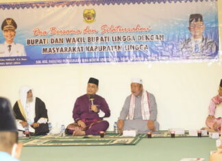 Gelar Doa Bersama dan Silaturahmi di Dabo Singkep, Nizar Serahkan Insentif Secara Simbolis