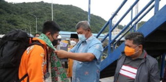 Bupati Anambas Sambut Kedatangan Lukman Hakim, Atlet Tarung Derajat Peraih Mendali Perak PON XX Papua