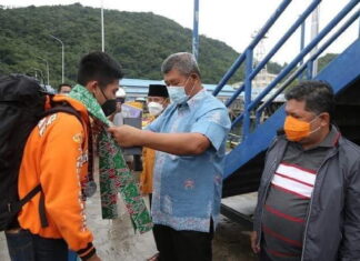 Bupati Anambas Sambut Kedatangan Lukman Hakim, Atlet Tarung Derajat Peraih Mendali Perak PON XX Papua