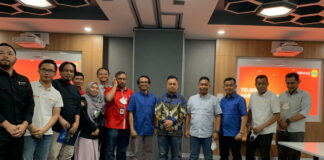 Pemkab Lingga Temui Telkomsel Bahas Penguatan Signal