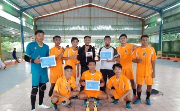 Kalahkan Tim Blackstyle, Tim Twenty One Raih Juara Pertama Turnamen Futsal