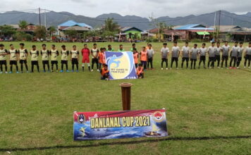 Turnamen Sepak Bola dan Bola Voli Danlanal Cup Meriahkan HUT Armada RI Ke-76