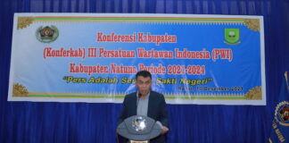 Bupati Buka Konferkab III PWI Kabupten Natuna