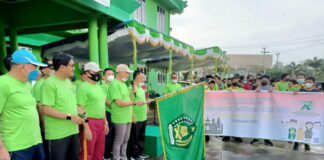 Wabup Rodhial Huda Lepas Jalan Santai Kerukunan Hari Amal Bakti RI Ke-76