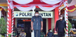 Jelang Akhir Tahun, Plt. Bupati Bintan Roby Kurniawan Pimpin Apel Nataru