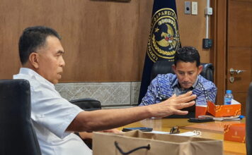 Bertemu Menteri Sandiaga Uno, Bupati Natuna Paparkan Potensi Wisata