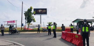 Satlantas Polres Natuna Lakukan Simulasi Rekayasa Lalu Lintas Jelang Tahun Baru 2022