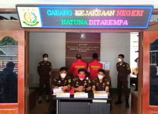 Kacabjari Tarempa Tahan Dua Tersangka Dugaan Korupsi Dana Hibah FPK Anambas Tahun 2020