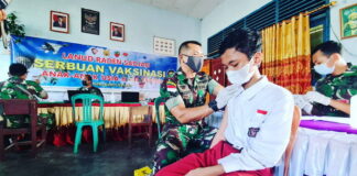 Lanud Raden Sadjad Lanjutkan Serbuan Vaksinasi Anak Usia 6 – 11 Tahun