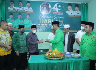 Bupati dan Wakil Bupati Asahan Hadiri Harlah PPP ke-49.
