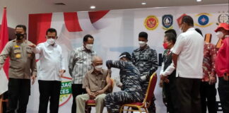 Mendagri Hadiri Launching Vaksinasi Booster di Kota Batam