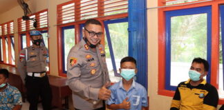 Polres Natuna Gencarkan Vaksinasi Covid-19 Terhadap Anak Usia 6-11 Tahun