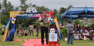 Buka Turnamen Bunguran Cup, Pesan Bupati Natuna Jaga Silaturahmi dan Sportivitas
