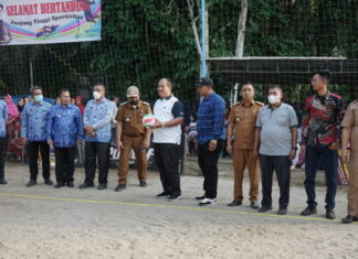 Wakil Bupati Asahan Buka Semi Open Tournament Bola Volly Joko Cup I 2022