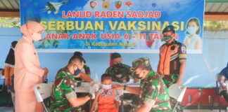 Nakes RSAU Kembali Gelar Serbuan Vaksinasi Dosis 1 dan 2 Anak Usia 6-11 Tahun di TK Angkasa