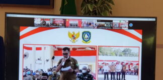 Bupati Natuna Vicon Bersama Presiden RI Bahas Vaksinasi