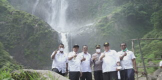 Bupati Asahan Tinjau Obyek Wisata Air Terjun Ponot