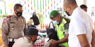 Sukseskan Vaksinasi Merdeka, Polres Lingga Gelar Vaksinasi Terhadap Anak Usia 6 s/d 11 Tahun