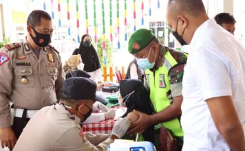 Sukseskan Vaksinasi Merdeka, Polres Lingga Gelar Vaksinasi Terhadap Anak Usia 6 s/d 11 Tahun
