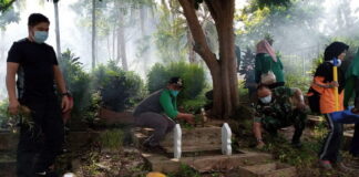 Jelang Ramadhan Kelurahan Terempa Gelar Saber di TPU