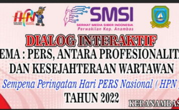 SMSI Anambas Gelar Dialog Interaktif Siang Ini, Sempena HPN Tahun 2022