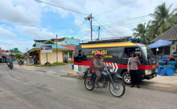 Satuan Binmas Polres Lingga Lakukan Imbauan Prokes Ke Masyarakat