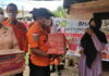 HUT Basarnas Ke-50, KPP Natuna Bagikan Paket Sembako Door to door Kepada Penyandang Disabilitas