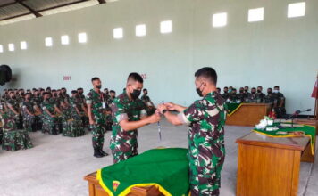 Dirbinlat Pussenarmed Kodiklatad Buka Penataran Keliling Roket Astros II MK 6 di Teluk Buton Natuna