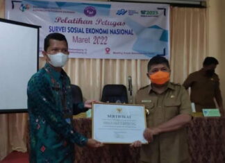 Wabup Anambas Buka Pelatihan Petugas SUSENAS