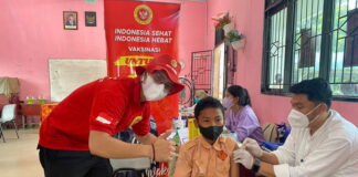 Tekan Kasus Covid-19, BINDA Kepri Gelar Vaksinasi Serentak di 4 Titik