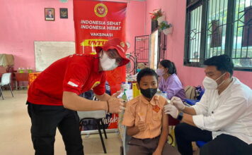 Tekan Kasus Covid-19, BINDA Kepri Gelar Vaksinasi Serentak di 4 Titik